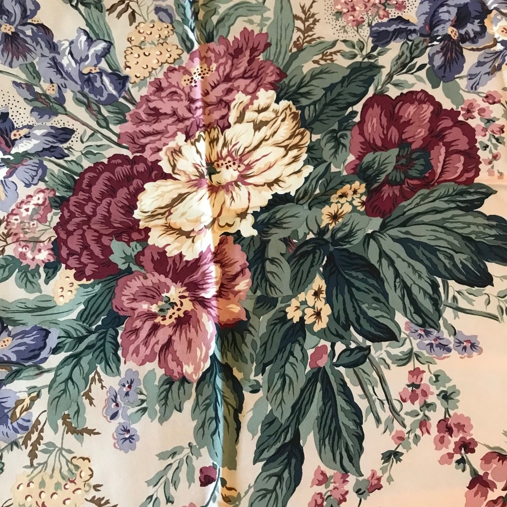Ralph Lauren 100% silk scarf floral